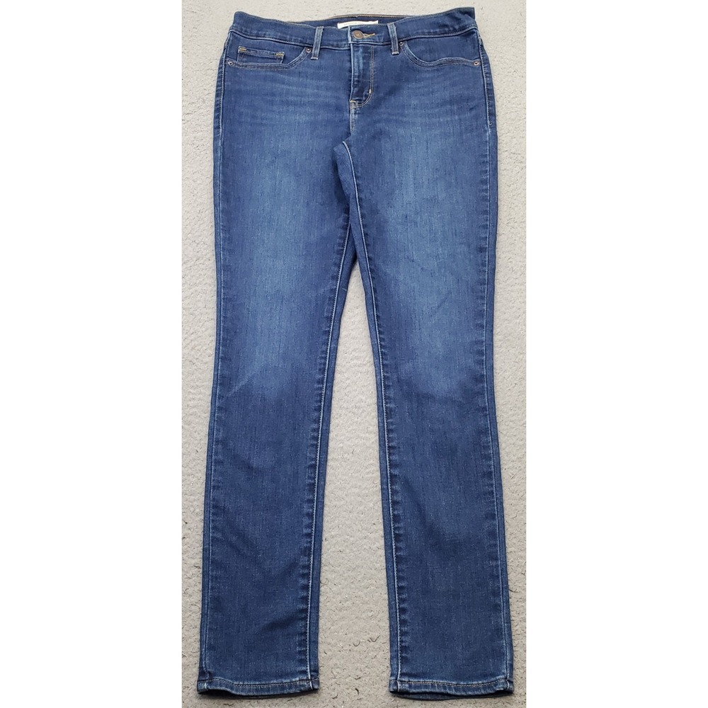 Levi's 311 Shaping Skinny Jeans Womens 28x30 Blue Denim Red Tab Mid Rise Stretch